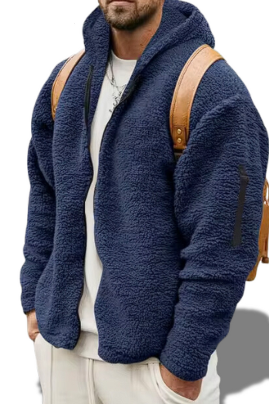 Markus-Comfortable men's fleece jacket