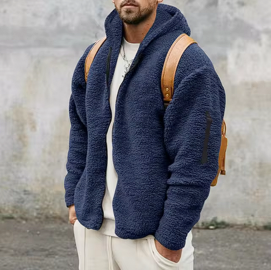 Markus-Comfortable men's fleece jacket