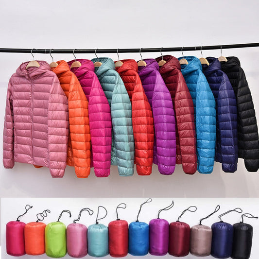 Nathalie - down jacket with hood for women